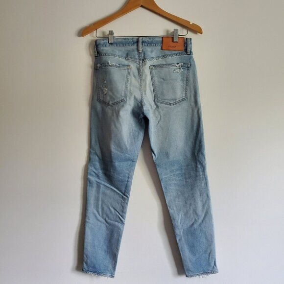 MOUSSEY VINTAGE | Vivian Distressed Light Blue Wash Denim Jeans (Size 26) - Picture 6 of 7